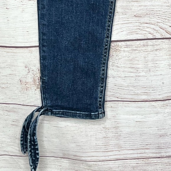 Rag & Bone Stevie Ankle Tie Bow Hem Denim Dark Wash Jeans Size 27 - Picture 7 of 8